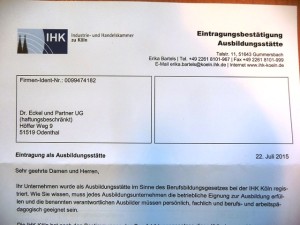 P1030312 Anerkennung als Ausbildungsbetrieb